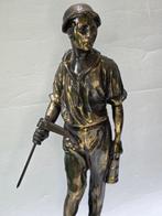 Statue, Mijnenwerkers - 5,9 kg - 34 cm - Zamak, Antiek en Kunst