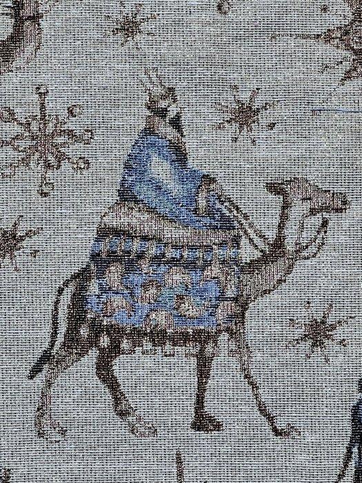 Gobelinstof met feestelijke lurexdecoratie Re Magi - Textiel, Diversen, Kerst