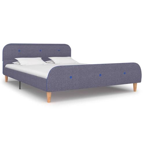 vidaXL Bedframe stof lichtgrijs 140x200 cm, Huis en Inrichting, Slaapkamer | Bedden, Nieuw, Verzenden