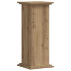 Bloemenstandaard 33x33x80 | OP = OP | Eiken Kleur, Verzenden, Minder dan 60 cm, Vierkant, Nieuw