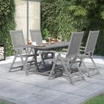 vidaXL 5-delige Eethoek massief acaciahout, Tuin en Terras, Tuinsets en Loungesets, Verzenden, Nieuw