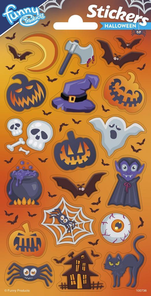 Halloween Stickers, Hobby en Vrije tijd, Feestartikelen, Nieuw, Verzenden