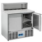 Pizzawerkbank | 260L | 2 Deuren (1/1 GN) | Boven 5x 1/6 GN, Verzenden, Nieuw in verpakking