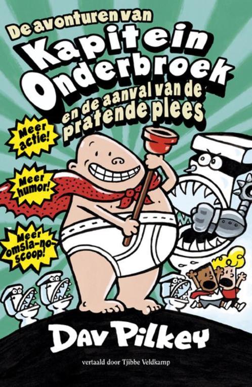 Kapitein Onderbroek en de aanval van de pratende plees /, Boeken, Kinderboeken | Jeugd | onder 10 jaar, Gelezen, Verzenden