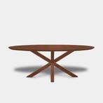 Tafel Ovaal Eikenhout  Matrix Hout  220x110, Huis en Inrichting, Tafels | Eettafels, Nieuw