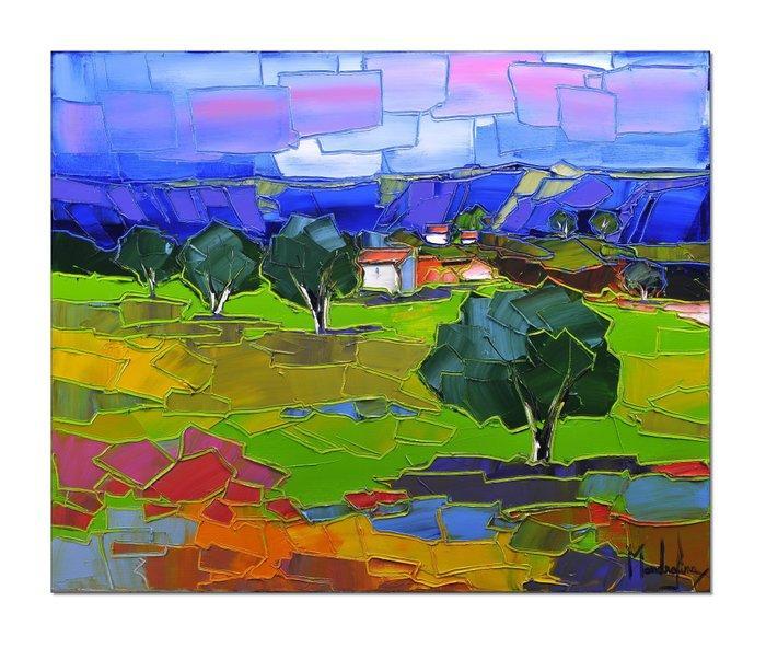 Caroline Mandrafina - Pfleger  Les oliviers de Provence, Antiek en Kunst, Kunst | Designobjecten