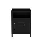 Lendo Online Nachtkastje Metaal 40x40x55 cm Zwart, Huis en Inrichting, Verzenden, Nieuw