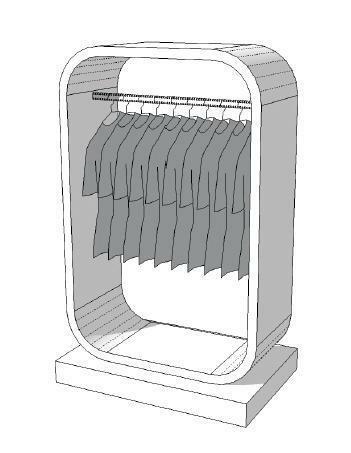 *TIP*  Glossy middenunit kledingrek R-EC-005, Zakelijke goederen, Kantoor en Winkelinrichting | Winkel en Inventaris, Ophalen of Verzenden