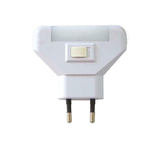 Nachtlampje wit - met schakelaar - 1 watt, Maison & Meubles, Lampes | Autre, Envoi