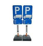Volledige beveiligde set parkeerborden type E9c huren, Ophalen of Verzenden, Zo goed als nieuw