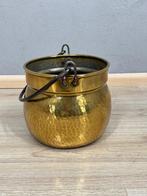 Koperen emmer met metalen hengsel - Emmer - Koper, Metaal