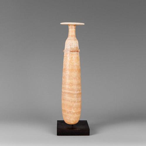 Égypte ancienne Albâtre Vase en albâtre. Époque ptolémaïque,, Verzamelen, Mineralen en Fossielen