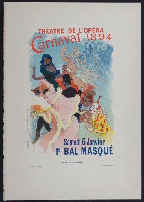 Jules Chéret (1836-1932) - Carnaval 1894, Antiek en Kunst, Kunst | Designobjecten