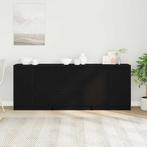 vidaXL Sideboard met lade Zwart Eiken 180 x 30 x 70 cm, Huis en Inrichting, Verzenden, Nieuw