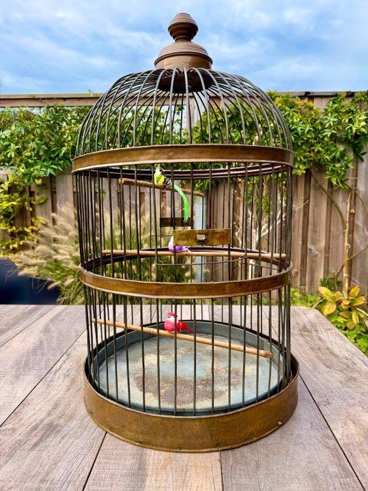 Antiek Vogelkooi - Messing - XL- H80cm/6,5Kg, Antiek en Kunst, Curiosa en Brocante