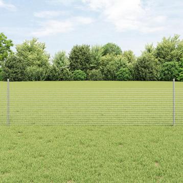 vidaXL Tuinhek Set 2 stuks Gegalvaniseerd zilver, Verzenden