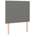 2x Hoofdbord 90cm stof donkergrijs | Tweede Kansje | OP = OP, Huis en Inrichting, Slaapkamer | Bedden, Verstelbaar, 90 cm, Verzenden