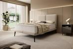 Meubella | Tweepersoonsbed 140x200 beige stof, Maison & Meubles, Chambre à coucher | Lits, Verzenden