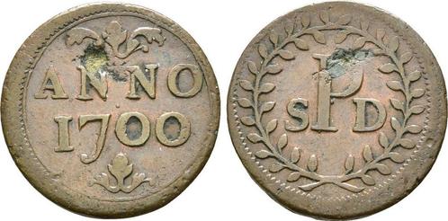 Kupfer Marke auf das Kolleg von Saint-denis 1700 Belgie L..., Timbres & Monnaies, Pièces & Médailles, Envoi