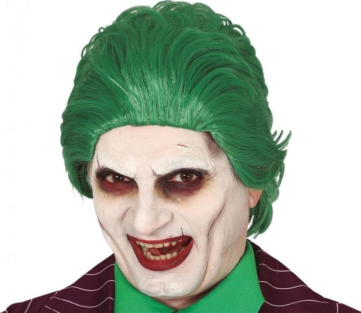 Halloween Pruik Joker Clown Groen, Hobby en Vrije tijd, Feestartikelen, Nieuw, Verzenden