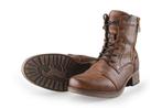 Mustang Veterboots in maat 43 Cognac | 5% extra korting, Kleding | Heren, Schoenen, Overige kleuren, Verzenden, Boots, Mustang