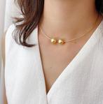 Parure - 18 karaat Geel goud Parel, Handtassen en Accessoires