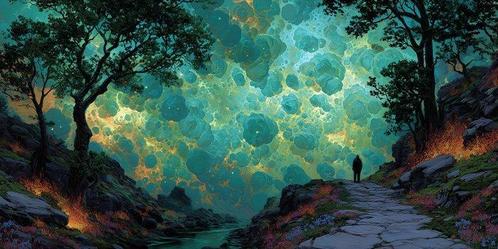CoCo - Path Through the Dreamscape - XXL, Antiek en Kunst, Kunst | Schilderijen | Modern