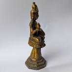 Gilt Bronze Statue of a seated Guanyin - Verguld brons -