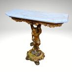 Console - Baroque - Bois, Marbre de Carrare