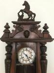Regulator - Emaille, Hout, Messing - Begin 20e eeuw