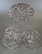 3 broches en argent, Gebroeders van der Ree, Schoonhoven -