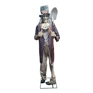 Animatronic Halloween Decoratie Gravedigger Gary 200cm Licht beschikbaar voor biedingen