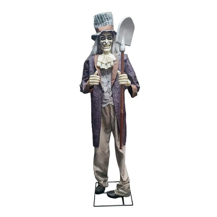 Animatronic Halloween Decoratie Gravedigger Gary 200cm Licht, Kinderen en Baby's, Speelgoed | Poppen