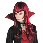 Halloween Pruik Lang Haar Rood Zwart, Verzenden