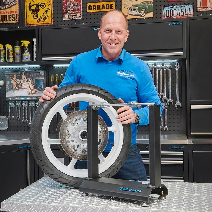 Datona Motorbanden balanceer apparaat - Datona - Mat zwart, Auto diversen, Autogereedschap, Ophalen of Verzenden