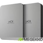 LaCie Mobile Drive 2TB Moon Silver, Computers en Software, Harde schijven, Verzenden, Nieuw