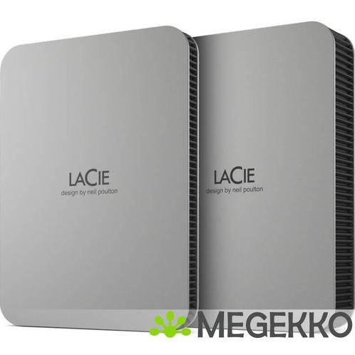 LaCie Mobile Drive 2TB Moon Silver, Computers en Software, Harde schijven, Nieuw, Verzenden