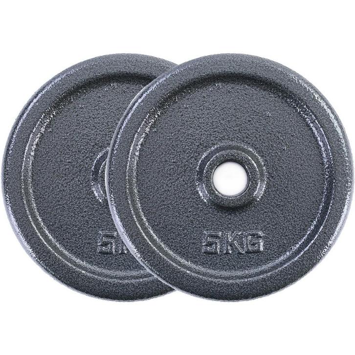 Universele halterschijven set 20 kg gietijzer - Duurzaam..., Sport en Fitness, Fitnessmaterialen, Nieuw, Ophalen of Verzenden