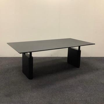 Tweedehands design tafel / vergadertafel 200x100 cm, zwart, Bureau