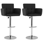 Barstoelen (2 st) Zwart - OP=OP - Topdeal Voor Horeca!, Huis en Inrichting, 2 krukken, Verzenden, Nieuw, 90 cm of meer