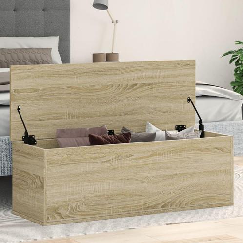 vidaXL Boîte de rangement chêne sonoma 102x35x35 cm bois, Maison & Meubles, Armoires | Autre, Neuf, Envoi