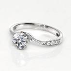 Zonder Minimumprijs - Ring - 14 karaat Witgoud, IGI 3,00 ct, Handtassen en Accessoires, Ringen, Nieuw