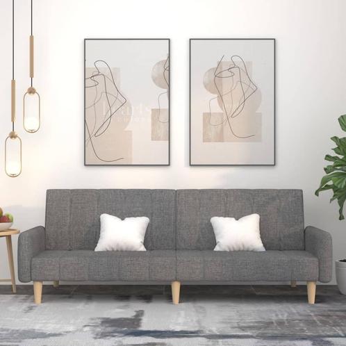 vidaXL Slaapbank 2-zits stof lichtgrijs, Huis en Inrichting, Zetels | Zetels, Nieuw, Verzenden