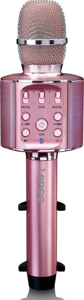 Karaoke Microfoon – met Bluetooth - Roze – Lenco - BMC-090PK, Musique & Instruments, Microphones, Envoi