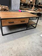 Sturdy salontafel, mangohout + metaal (nieuw, outlet), Nieuw, Overige houtsoorten