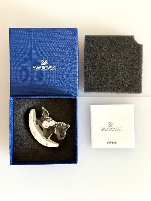 Swarovski - Beeldje - Baby Pink Rocking Horse with heart, Antiek en Kunst, Curiosa en Brocante