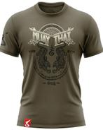 8 Weapons T Shirt Sak Yant Tigers Olijf Groen, Vêtements | Hommes, Vechtsport, Verzenden