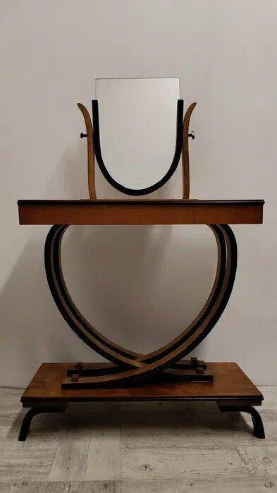 Wandtafel - Birch, Hout - Een vintage houten consolekaptafel, Antiquités & Art, Curiosités & Brocante