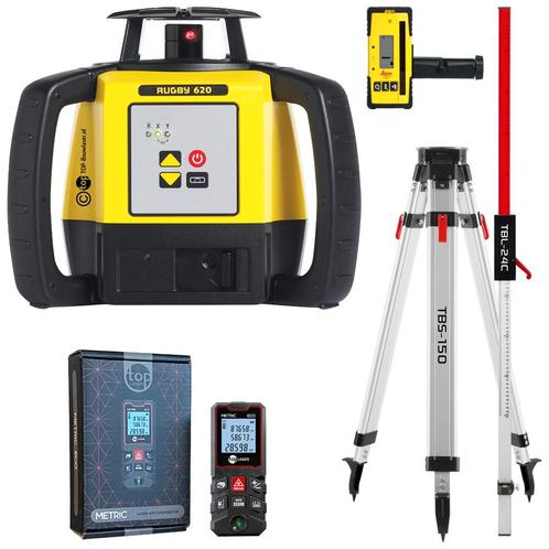 AANBIEDING! Leica Rugby 620 Professionele Rotatielaser Set!, Doe-het-zelf en Bouw, Meetapparatuur, Nieuw, Verzenden