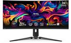 MSI MAG 341CQP QD-OLED Zwart , 34 Monitor Doosschade, MSI, Zo goed als nieuw, Overige typen, 34"